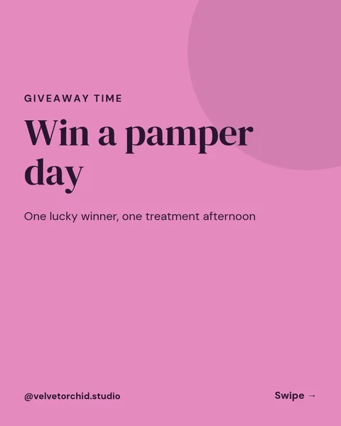 Glow Gift Giveaway Carousel – Instagram carousel template, 6 pages