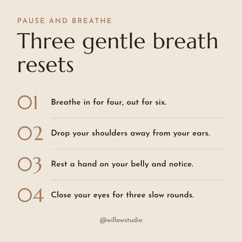 Three Breaths Reset – Instagram post template