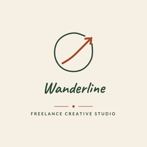 Wanderline Looping Arrow Logo – Logo template