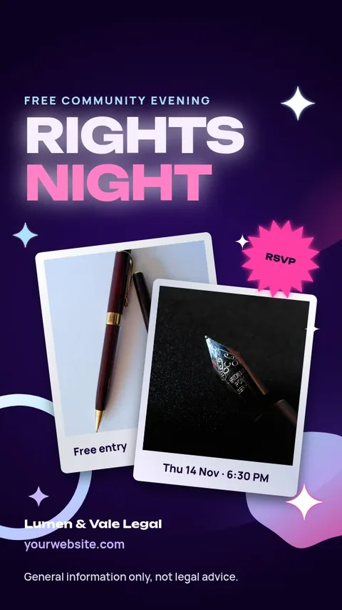 Chrome Prints Rights Night – Instagram story template