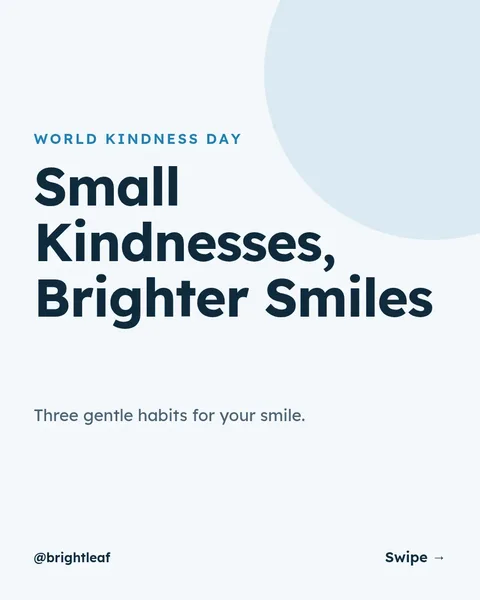 Kind Smiles Kindness Day – Instagram carousel template, 5 pages