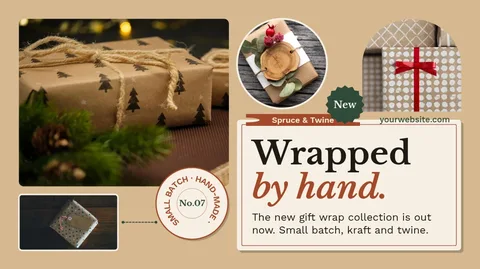 Spruce Twine Collage Plaque – X post template