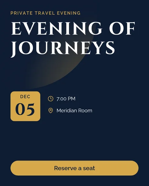 Gilded Arch Voyage Evening – Instagram post template