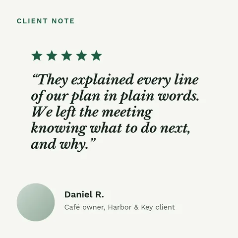 Steady Advice Client Note – LinkedIn post template