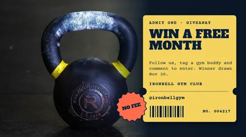 Mustard Stub Kettlebell Giveaway – X post template