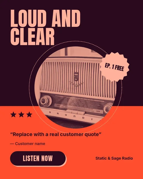 Loud Circle Listener Quote – Instagram post template