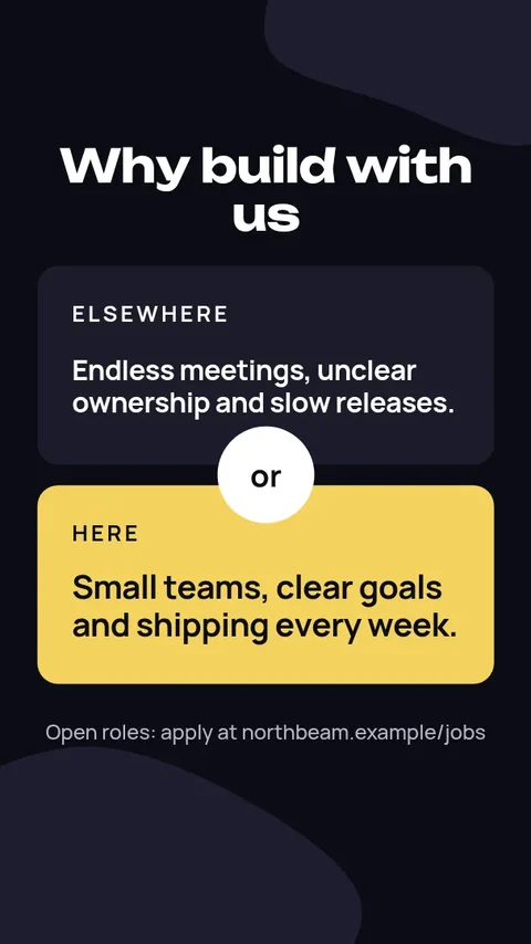 Midnight Hiring Compare – Instagram story template