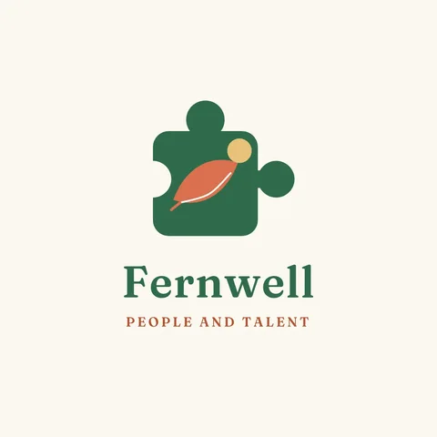 Fernwell Cut-Paper Puzzle Logo – Logo template