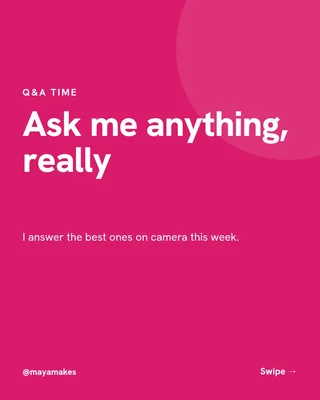Ask Me Anything Carousel, page 1