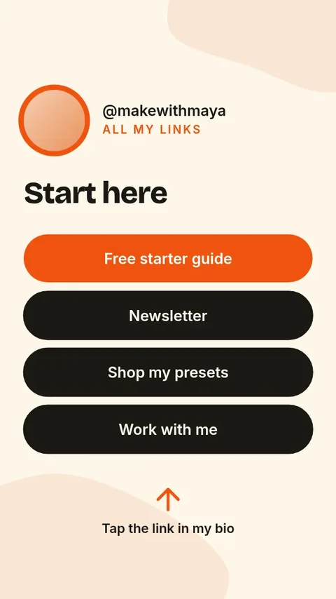 Link-in-bio promo – Instagram story template