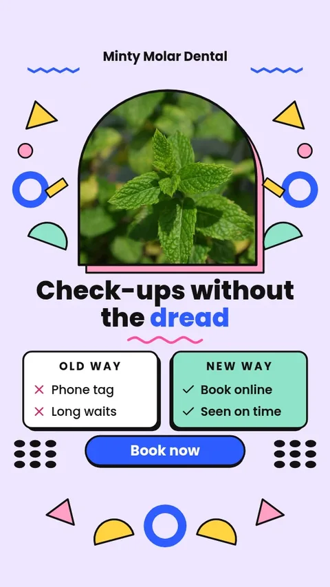 Fresh Mint Memphis Duel – Instagram story template