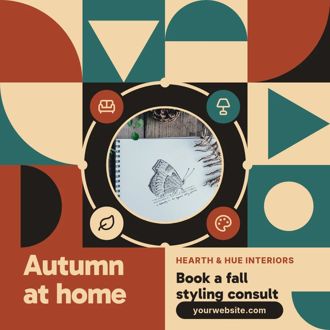 Harvest Orbit Quilt – LinkedIn post template
