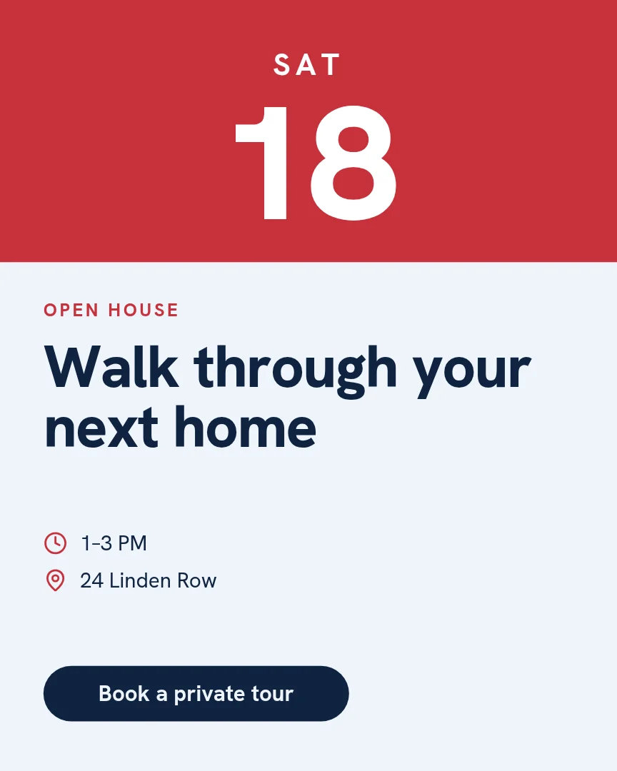 Open House Weekend Poster – Instagram post template