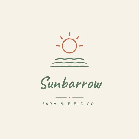 Sunbarrow Hand-Drawn Field Logo – Logo template