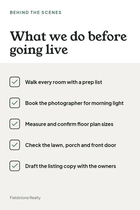 Day Before Listing Checklist – Pinterest pin template