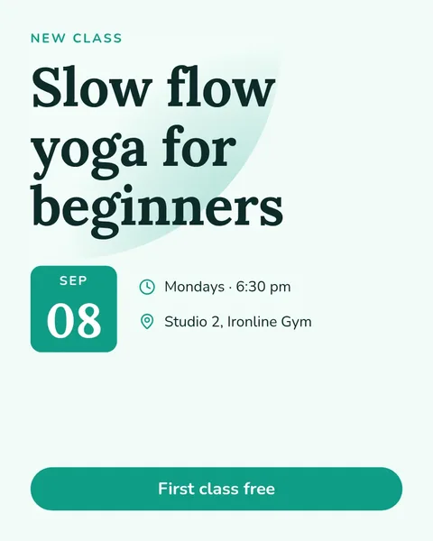 Yoga class launch – Instagram post template