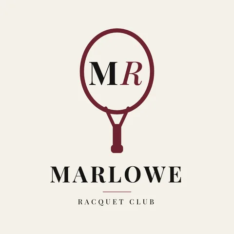 Oxblood Racket Monogram – Logo template