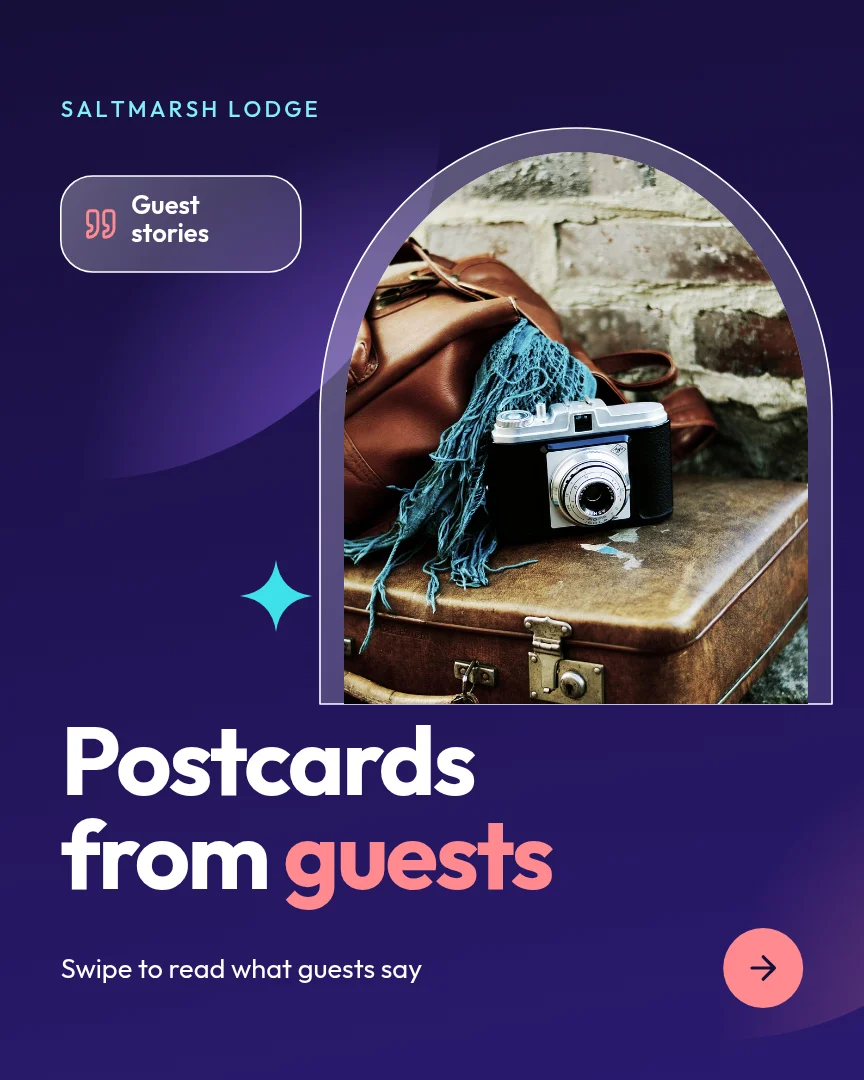 Arch Window Guest Stories – Instagram carousel template, page 1