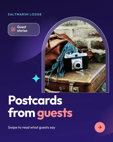 Arch Window Guest Stories – Instagram carousel template, 3 pages