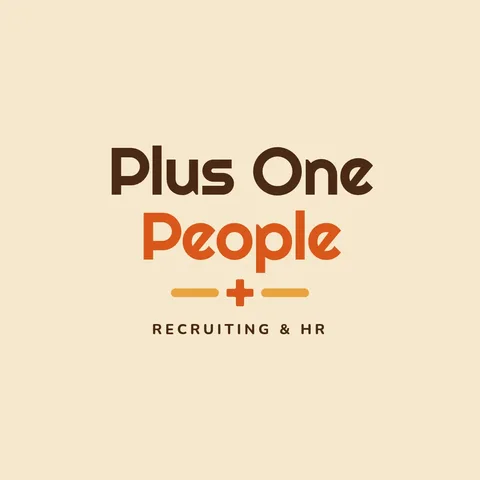Plus One Groove Wordmark – Logo template