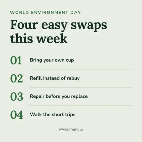 World Environment Day – Instagram post template