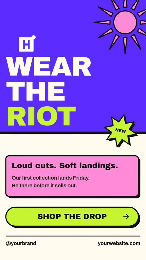 Riot Card Drop Story – Instagram story template