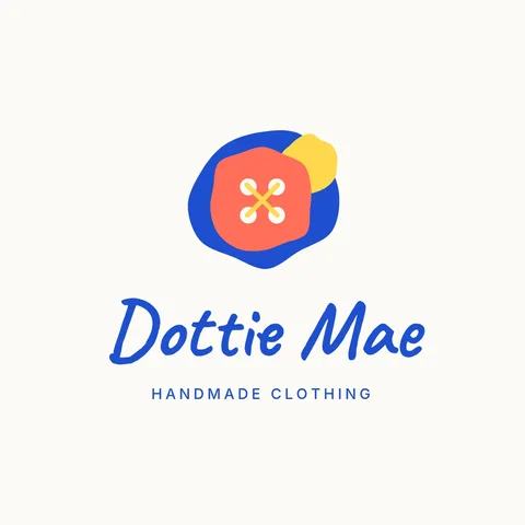 Dottie Mae Cut-Paper Button – Logo template