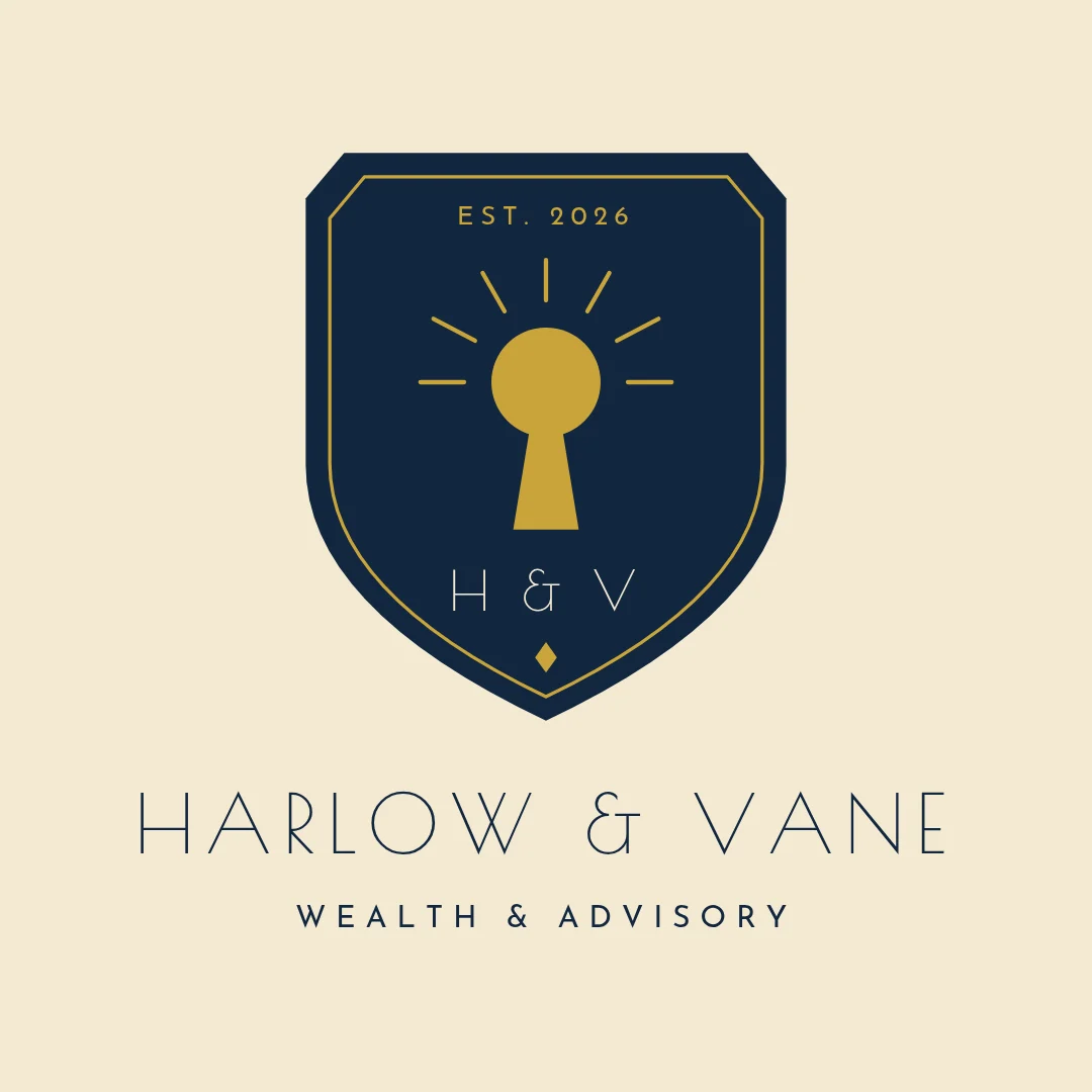 Deco Keyhole Crest Badge – Logo template