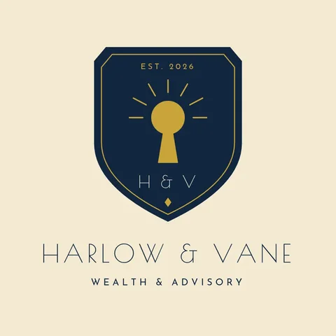 Deco Keyhole Crest Badge – Logo template