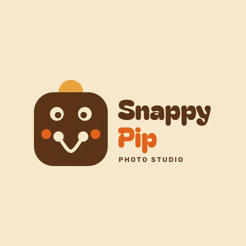 Snappy Pip Camera Mascot – Logo template