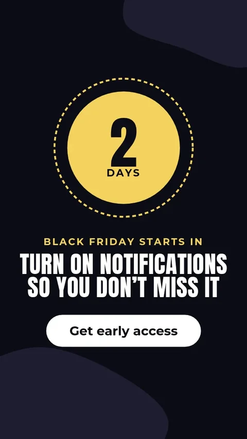 Black Friday countdown – Instagram story template