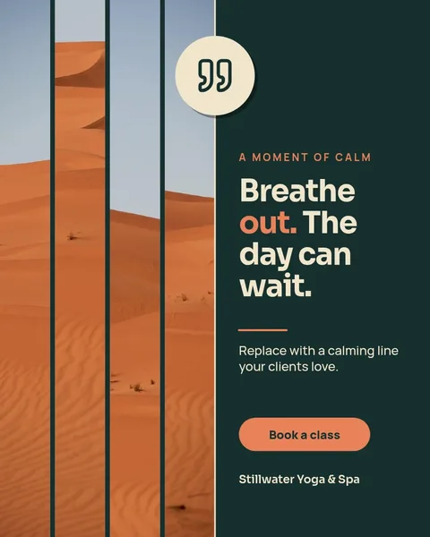 Dune Slice Calm Quote – Instagram post template