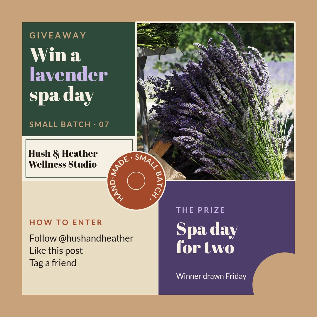Lavender Tile Label Giveaway – Instagram post template