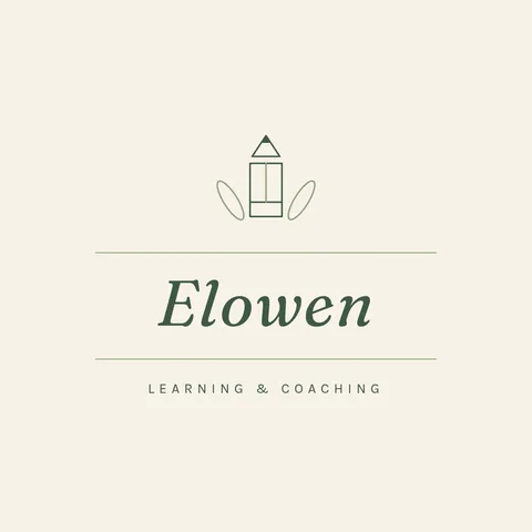 Elowen Botanical Pencil Lockup – Logo template