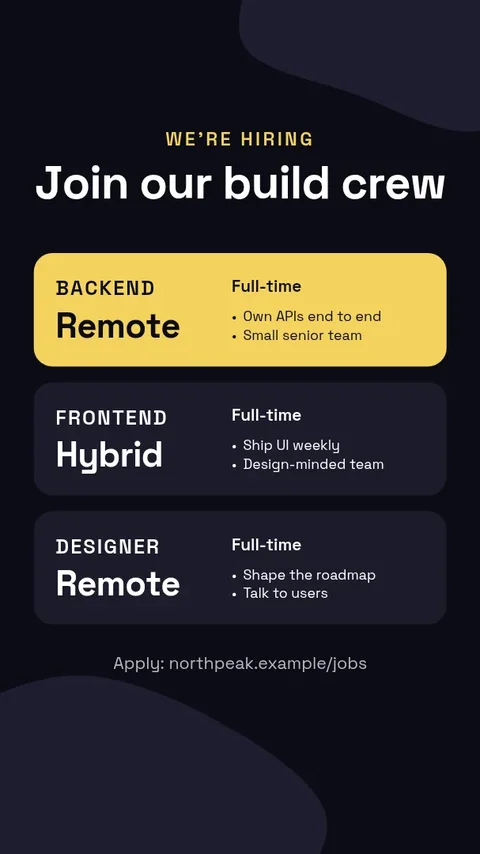 Midnight Build Crew Story – Instagram story template