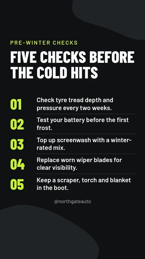 Winter Tyre Checklist Story – Instagram story template