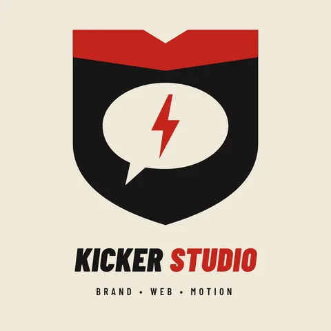 Kicker Bolt Shield Logo – Logo template