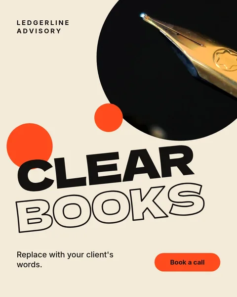 Clear Books Poster Z – Instagram post template