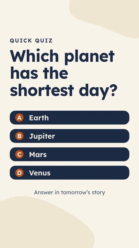 Quiz question – Instagram story template