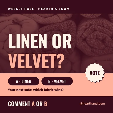 Duotone Fabric Poll Bands – Instagram post template