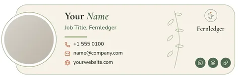 Fern Rail Card Signature – Email signature template