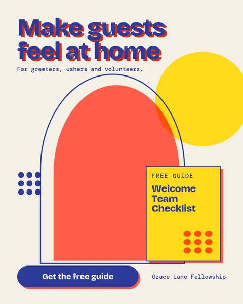 Risograph Welcome Arch Guide – Instagram post template