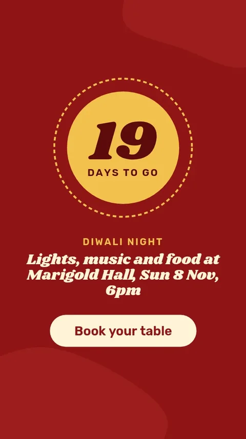 Lantern Night Holiday Countdown – Instagram story template