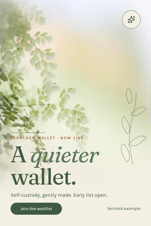 Fernlock Quiet Launch – Pinterest pin template
