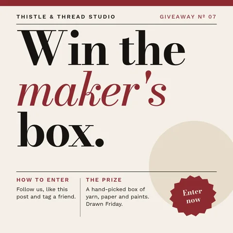 Maker's Box Masthead Giveaway – Instagram post template