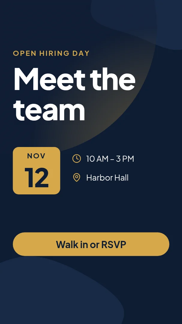 Open Hiring Day Story – Instagram story template