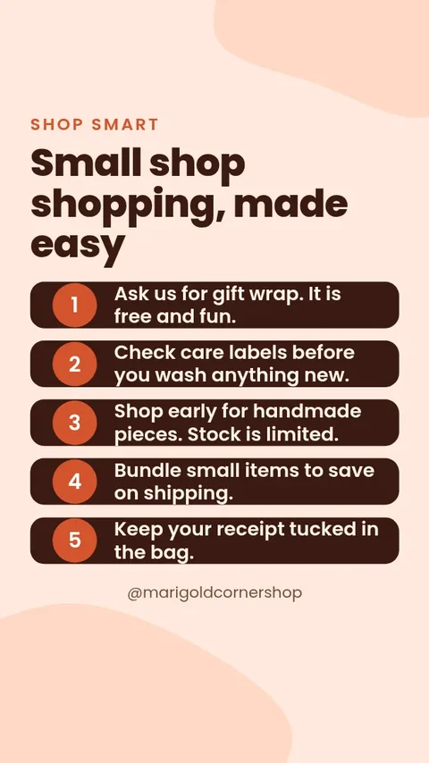 Peach Shop Smart Tips Story – Instagram story template