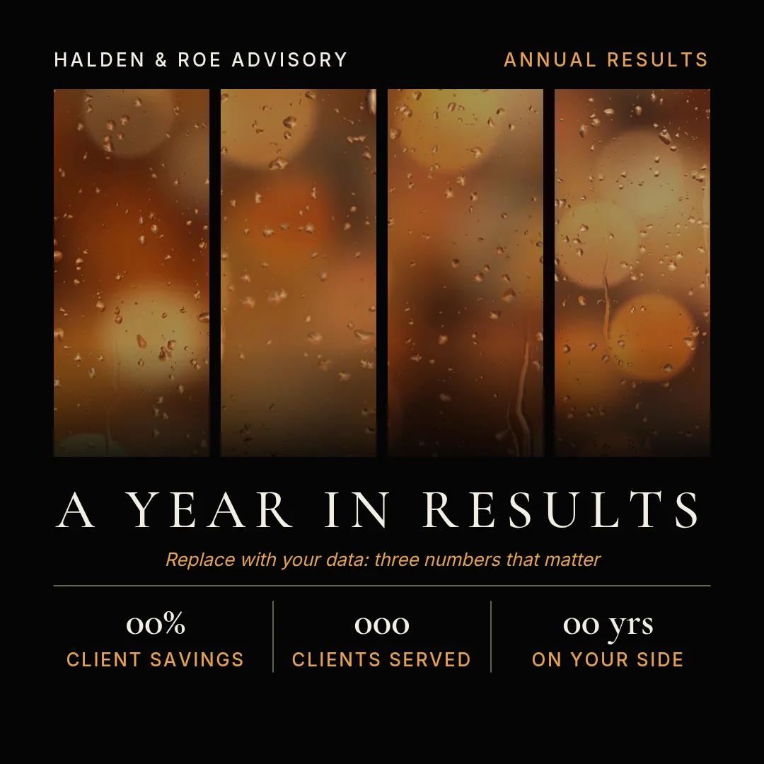 Amber Reel Results Credits – Instagram post template