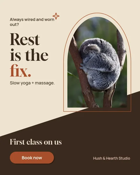 Hush Arch Diagonal Rest – Instagram post template