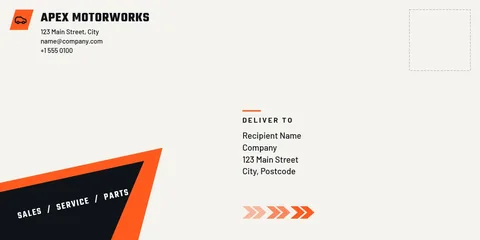 Apex Diagonal Dealer Envelope – Envelope template